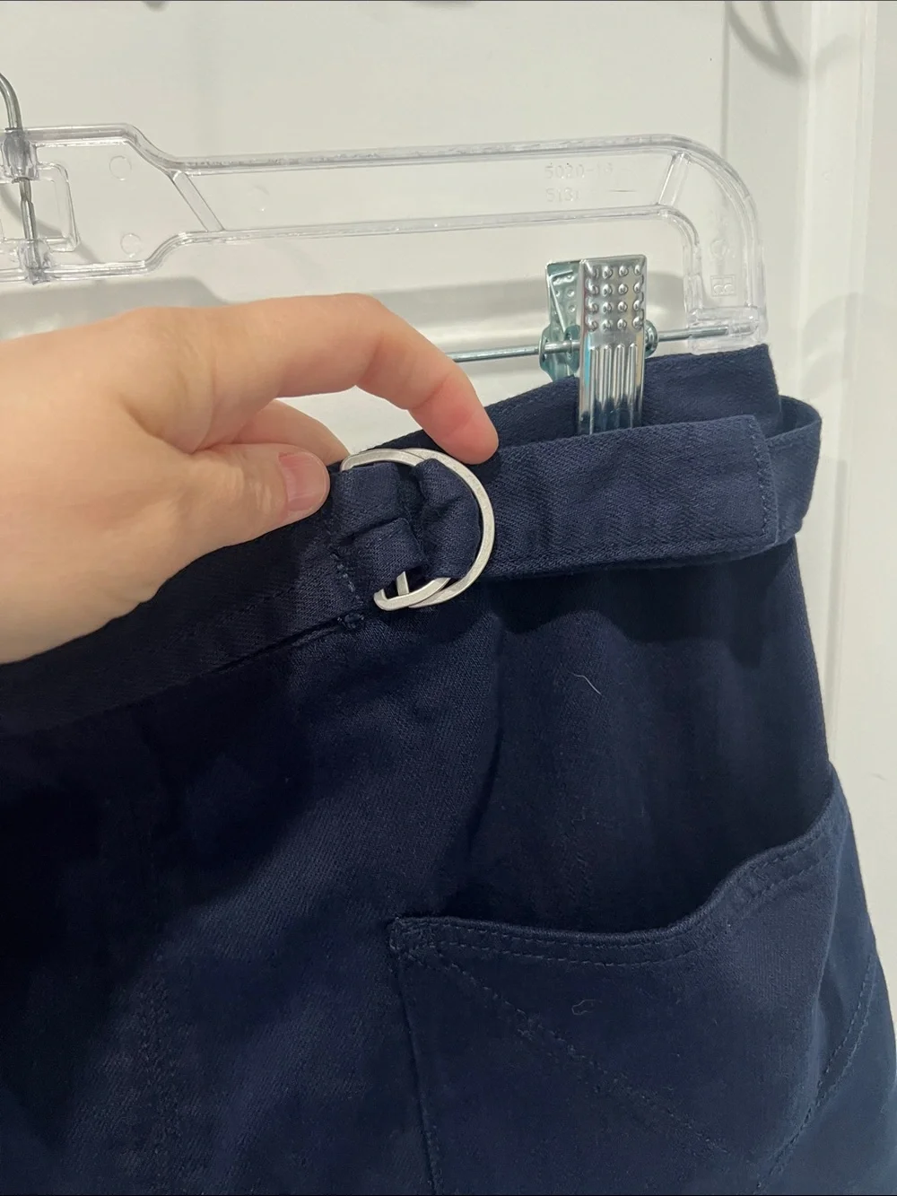 Anthropologie Pilcro Navy Utility Pocket‎ Mini Skirt Size 10